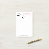 Post-it® Eyelashes sourcils sourds Maquillage permanent Art (Sur un bureau)