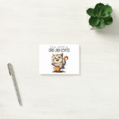 Post-it® Facilement Distrait Par Les Chats Et Le Café Amour (Bureau)
