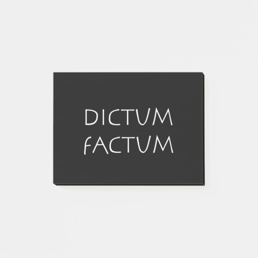 Post-it® Factum dictum (Devant)