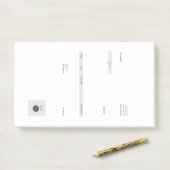 Post-it® facture (Sur un bureau)