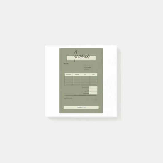 Post-it® facture (Devant)