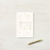 Post-it® facture facture (Sur un bureau)