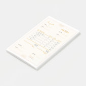 Post-it® facture facture (Incliné)