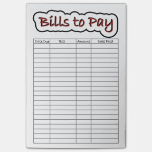 Post-it® Factures à payer