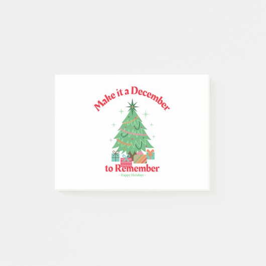 Post-it® Faire de décembre un souvenir (Devant)