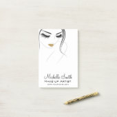 Post-it® Faire face à de longs cils Lash Extensions (Sur un bureau)