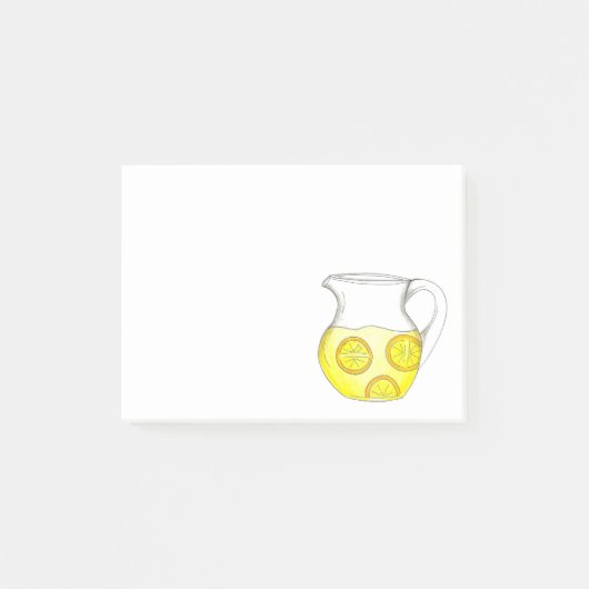 Post-it® Faire Lemonade Citrus Jaune Citron Ade Pitcher (Devant)