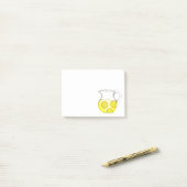 Post-it® Faire Lemonade Citrus Jaune Citron Ade Pitcher (Sur un bureau)