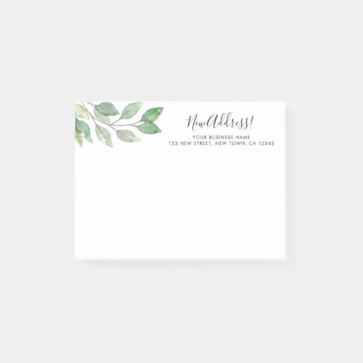 Post-it® Faire-part de déplacement d'entreprise (Devant)