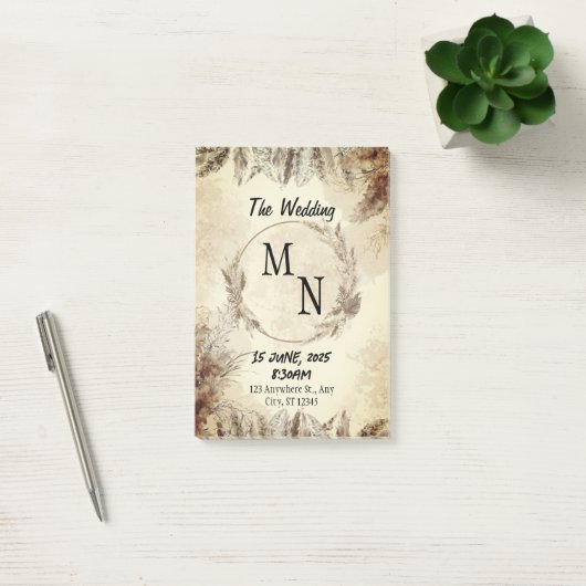 Post-it® Faire-part de mariage (Bureau)