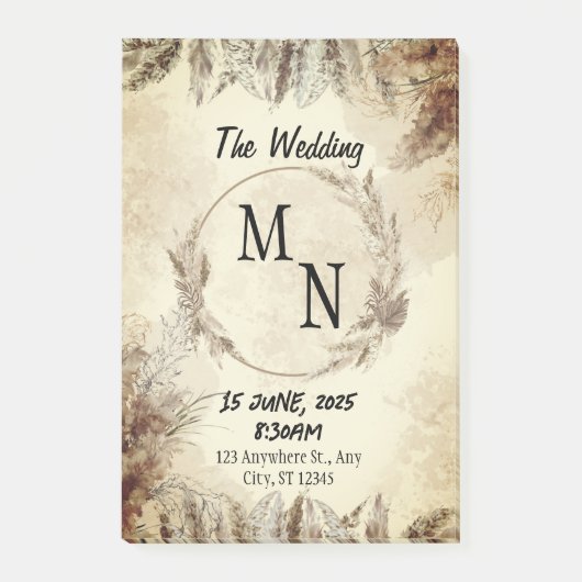 Post-it® Faire-part de mariage (Devant)