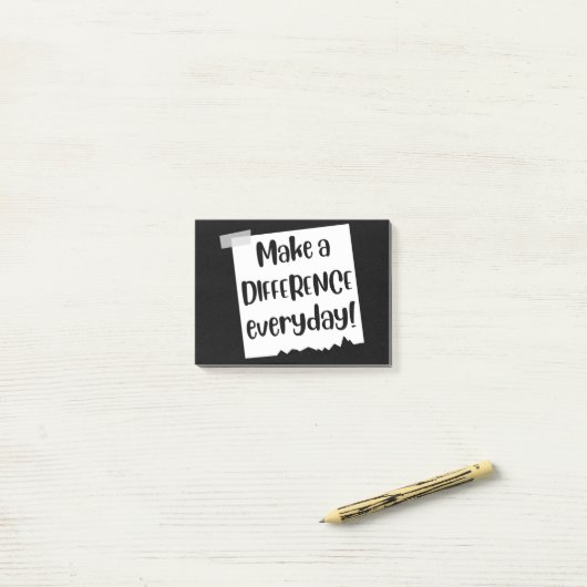 Post-it® Faire Une Différence Tous Les Jours (Sur un bureau)