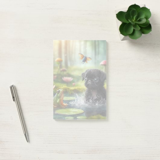 Post-it® Fairy Forest Pug Memo Pad (Bureau)