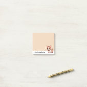 Post-it® Faisant une excellente bouledogue français (Sur un bureau)