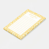Post-it® Faisceaux de printemps de Boho jaune (Incliné)