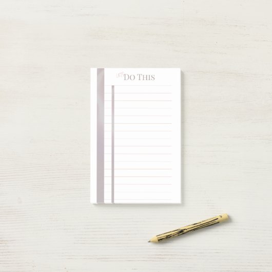 Post-it® Faisons ce pavé de notes collant (Sur un bureau)