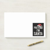 Post-it® Faisons comme si j'étais le Père Noël - Humour de  (Sur un bureau)