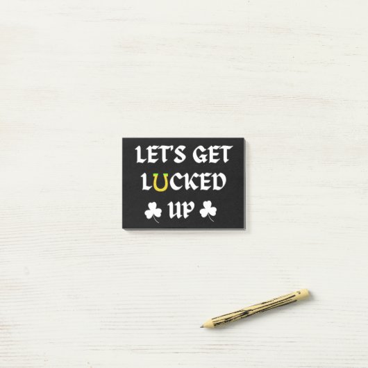 Post-it® Faisons la fête de la Saint-Patrick (Sur un bureau)