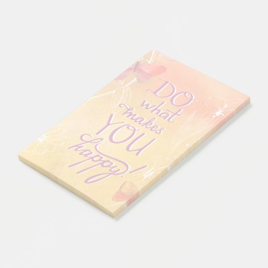 Post-it® Faites ce qui vous rend heureux (Incliné)