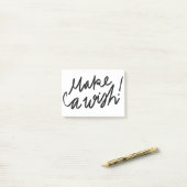 Post-it® Faites un voeu de calligraphie cursive (Sur un bureau)
