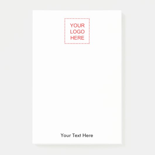 Post-it® Faites vos propres notes postales avec le logo de  (Devant)