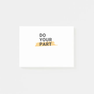 Post-it® Faites votre part et n'attendez pas les autres