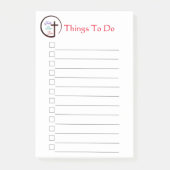 Post-it® Faith Hope Love Cross Post-it Notes (Devant)