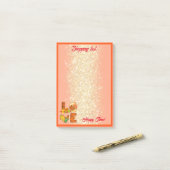 Post-it® Fall In Love Automne Personnaliser Texte et couleu (Sur un bureau)