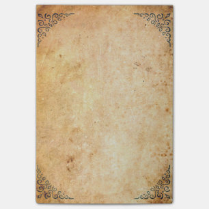 Post-it® Falln a encadré le papier âgé par coins