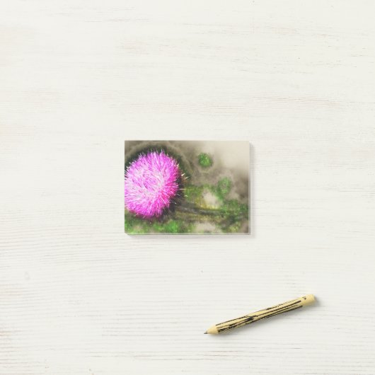 Post-it® Falln Thistle (Sur un bureau)