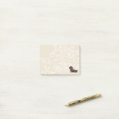 Post-it® Famille Dachshund et Birds (Sur un bureau)