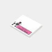 Post-it® Fancy Black Poodle Personnalisé (Incliné)