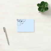 Post-it® Fancy Music Notes Blue Post-It Notes (Bureau)
