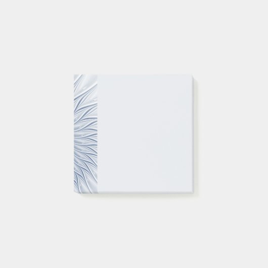 Post-it® Fantaisie dynamique Abstrait Tons bleus Art fracta (Devant)