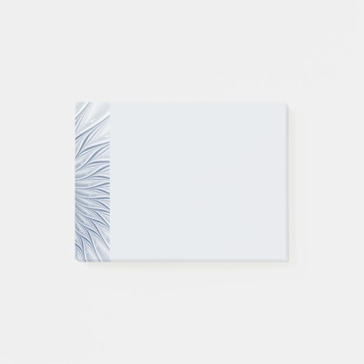 Post-it® Fantaisie dynamique Abstrait Tons bleus Art fracta (Devant)