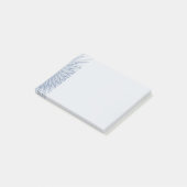 Post-it® Fantaisie dynamique Abstrait Tons bleus Art fracta (Incliné)