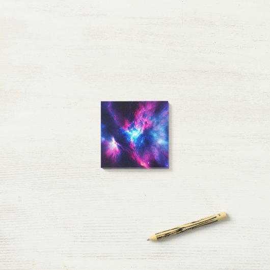 Post-it® Fantastique Nebula Espace Abstrait 7 (Sur un bureau)