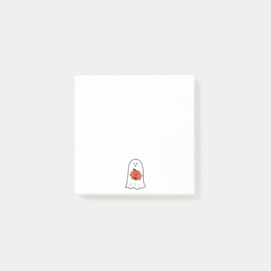 Post-it® Fantôme avec Jack-o-Lantern (Devant)