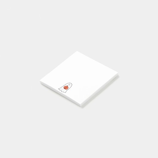 Post-it® Fantôme avec Jack-o-Lantern (Incliné)