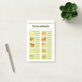 Post-it® Farm Animals Identification Educational Worksheet (Bureau)