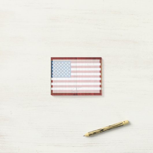 Post-it® Farms | American Flag Barn Mural (Sur un bureau)