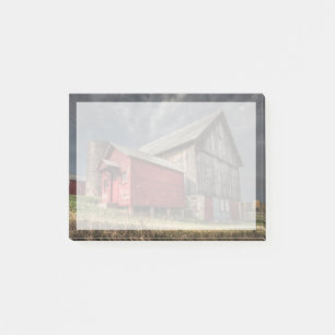 Post-it® Farms   Red Wooden Barn in Michigan