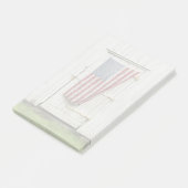 Post-it® Farms | White Barn Door With American Flag (Incliné)