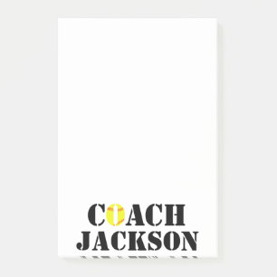 Post-it® Fastpitball Softball Custom Coach Name Bureau des