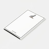 Post-it® Faucon de chasse héraldique portant le casque C (Incliné)