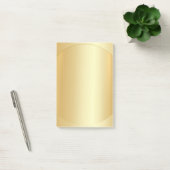 Post-it® Faux Gold Blank Modèle Élégant Moderne (Bureau)