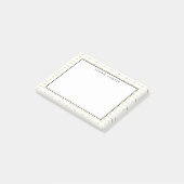 Post-it® Faux Gold Flèches Motif personnalisé (Incliné)