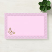 Post-it® Faux Gold Foil Look Papillon sur Lavender Purple (Bureau)