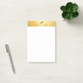 Post-it® Faux Gold Moderne Professionnel Élégant Modèle (Bureau)