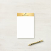 Post-it® Faux Gold Moderne Professionnel Élégant Modèle (Sur un bureau)